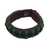 Men's wristband bracelet, 'Dark Brown Ananse Web' - Fair Trade Men's Bracelet Hand-crafted Jewelry thumbail