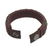 Men's wristband bracelet, 'Dark Brown Ananse Web' - Fair Trade Men's Bracelet Hand-crafted Jewelry (image 2c) thumbail