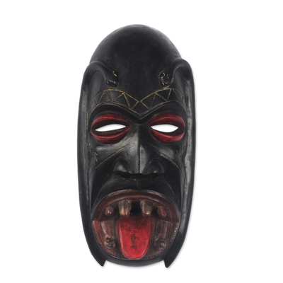 Kiva Store | Handcrafted African Festival Wood Mask - Danyi