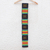 Kente-Stoffschal aus Baumwollmischung, „Makomaso Adeae“ (5 Zoll Breite) – Mehrfarbiger handgefertigter Kente-Stoff, 5 Zoll Breite