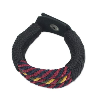 Artisan Crafted Recycled Bracelet for Men