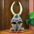 African wood mask, 'Bapende Celebration' - African Beaded Male Rital Mask (image 2) thumbail