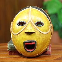 Máscara africana, 'Líder Ibibio' - Máscara africana de la tribu Ibibio