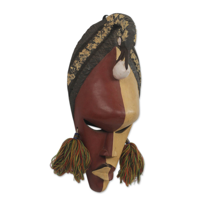 Máscara africana - Auténtica máscara africana de madera de sésé