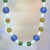 Recycled glass beaded necklace, 'Timeless' - Handmade Recycled Glass Necklace (image 2) thumbail
