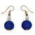 Recycled glass dangle earrings, 'Timeless' - Handmade Recycled Glass Earrings thumbail