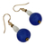 Recycled glass dangle earrings, 'Timeless' - Handmade Recycled Glass Earrings (image 2b) thumbail