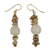 Agate dangle earrings, 'Currency' - Handcrafted African Agate Earrings thumbail