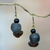 Recycled glass dangle earrings, 'Magic' - African Handcrafted Recycled Glass Dangle Earrings thumbail