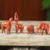 Esculturas de teca, (juego de 4) - Esculturas de animales africanos artesanales (juego de 4)