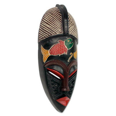 Máscara africana - Máscara africana beninés real
