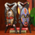 African masks, 'God's Gift of Twins' (pair) - Authentic African Masks (Pair)