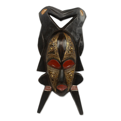 African masks, 'God's Gift of Twins' (pair) - Authentic African Masks (Pair)