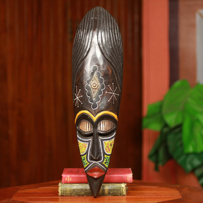 African mask, Ashanti Warrior Queen