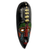 African beaded wood mask, 'Akan Authority' - Handcrafted Beaded African Mask from Ghana (image 2b) thumbail