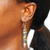 Soapstone beaded earrings, 'Aseda Ye' - Hand Crafted Natural Soapstone Beaded Hook Earrings (image 2b) thumbail