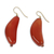 Agate dangle earrings, 'Nhyira' - Agate and Bauxite Hook Earrings Crafted by Hand thumbail