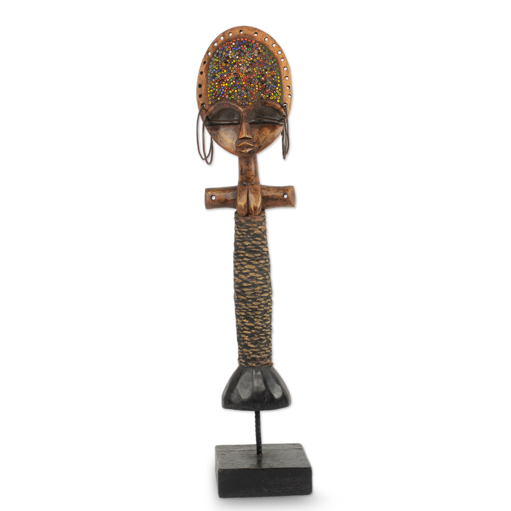 Hand Crafted Wood Ashanti Fertility Doll Sculpture - Akuaba Fertility ...