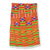 Kente-Schal aus Baumwollmischung, (4 Streifen) - 4 Streifen handgewebter rot-gelb-grüner afrikanischer Kente-Schal