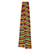 Kente-Schal aus Baumwollmischung, (1 Streifen) - Handgewebter gelber und lila afrikanischer Kente-Schal mit einem Streifen