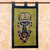 Wandbehang aus Baumwollbatik - Kunstvoll gefertigter Batik-Wandbehang mit afrikanischer Maske