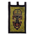 Wandbehang aus Baumwollbatik - Kunstvoll gefertigter Batik-Wandbehang mit afrikanischer Maske