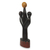 African wood sculpture, 'Mmomudwan Shadow' - Unique Hand Carved African Wooden Unity Sculpture (image 2b) thumbail