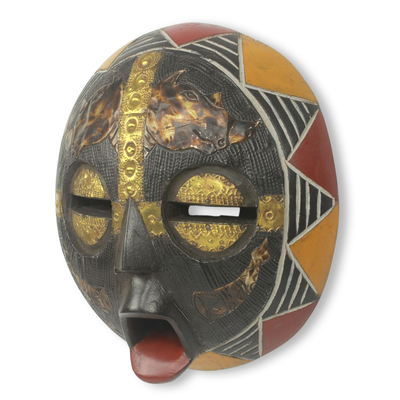 Afrikanische Maske - Authentische, handgefertigte afrikanische Holzmaske
