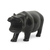 Wood sculpture, 'Black Hippo' - Hand Carved and Painted Wood Sculpture From Africa (image 2b) thumbail