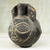 Ceramic vase, 'Horn Mask' - Ceramic vase