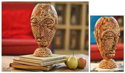 Ceramic vase, 'Picasso' - Ceramic vase