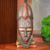 African wood mask, 'Akan Ohene' - African Royal Mask Original Akan King Wood Art thumbail