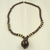 Holzperlen-Halskette, „Joy Ride“ – Fair-Trade-Halskette aus westafrikanischen Holzperlen