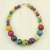 Recycled beaded necklace, 'Wild Planet' - Eco-Friendly Colorful Recycled Plastic Bead Necklace thumbail