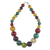 Recycled beaded necklace, 'Wild Planet' - Eco-Friendly Colorful Recycled Plastic Bead Necklace thumbail