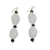 Beaded earrings, 'Dream Come True' - Black and White Recycled Beads on Artisan Crafted Earrings