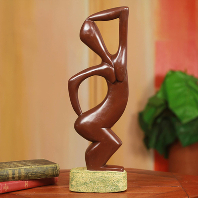 Wood sculpture, Adowa Dancer