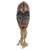 African wood and jute mask, 'Jungle Spirit' - Original African Wood Mask with Jute Beard and Aluminum