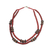 Bauxite beaded necklace, 'Bubune' - Bauxite and Recycled Beads Artisan Crafted Necklace