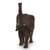 Ebony sculpture, 'Proud African Elephant' - Realistic Hand Carved Ebony Elephant Sculpture from Africa (image 2c) thumbail