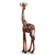 Wood sculpture, 'Proud Giraffe' - Fair Trade African Carved Wood Standing Giraffe Sculpture thumbail