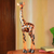 Wood sculpture, 'Proud Giraffe' - Fair Trade African Carved Wood Standing Giraffe Sculpture (image 2b) thumbail