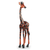 Wood sculpture, 'Proud Giraffe' - Fair Trade African Carved Wood Standing Giraffe Sculpture