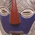 Congolese wood mask, 'Songye Kifwebe' - Handmade Congolese Wood Wall Mask with Bird Accent (image 2d) thumbail