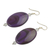 Beaded dangle earrings, 'Odopa in Plum' - Hand Made Purple and Maroon Plastic Dangle Earrings