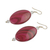 Beaded dangle earrings, 'Odopa in Rose' - Eco Friendly Dangle Earrings Crafted from Recycled Plastic (image 2b) thumbail