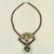Halskette aus Bambus- und Knochenperlen - Afrikanische Perlenkette, handgefertigt aus Bambus und Knochenperlen