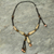 African beaded necklace, 'Desert' - Women's Adjustable Beaded Necklace Hand Crafted in Africa