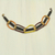 Halsband aus Bambus und Holz - Handgefertigte Damen-Halskette aus Afrika