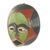 African wood mask, 'Kekeli' - Original Hand Carved African Wood Mask with Star Motif (image 2b) thumbail